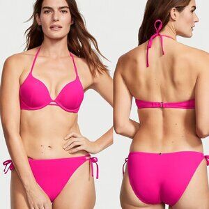 Victoria's Secret | Lotus Pink Side Tie Bikini Bottoms | Size Medium